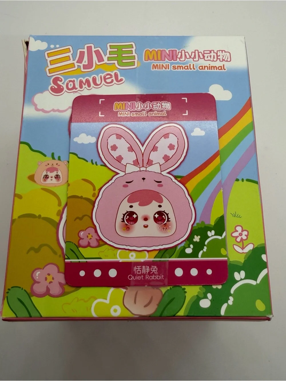 Samuel Mini Small Animal Plush Confirmed Pink Bunny Rabbit